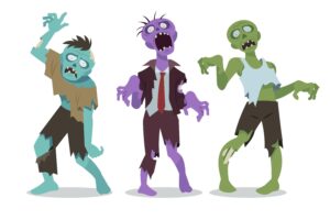 Cartoon zombies